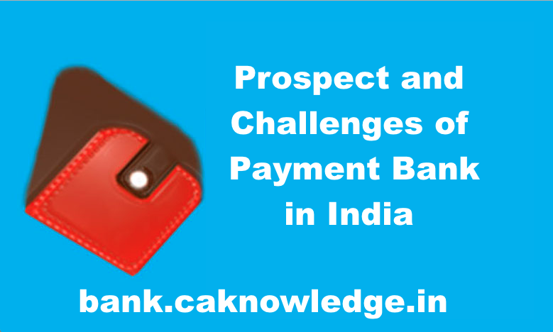 Prospect and Challenges of Payment Bank in India