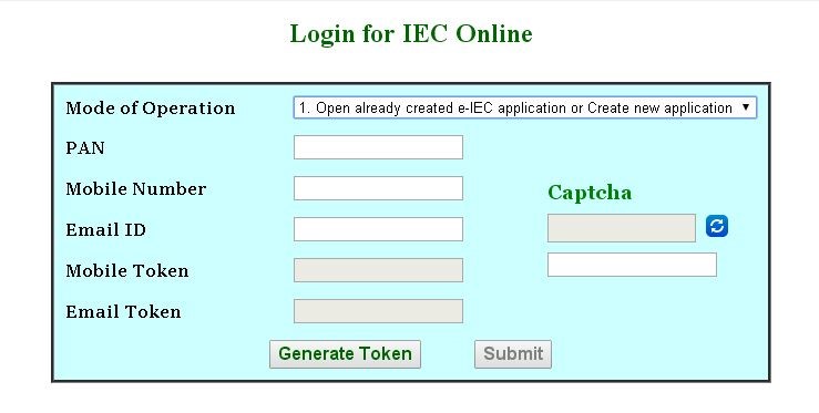Login to IEC Online
