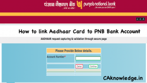 How to link Aadhaar Card to PNB Bank Account