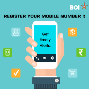 Register Mobile Number in Bank of India, change mobile number in Bank of India