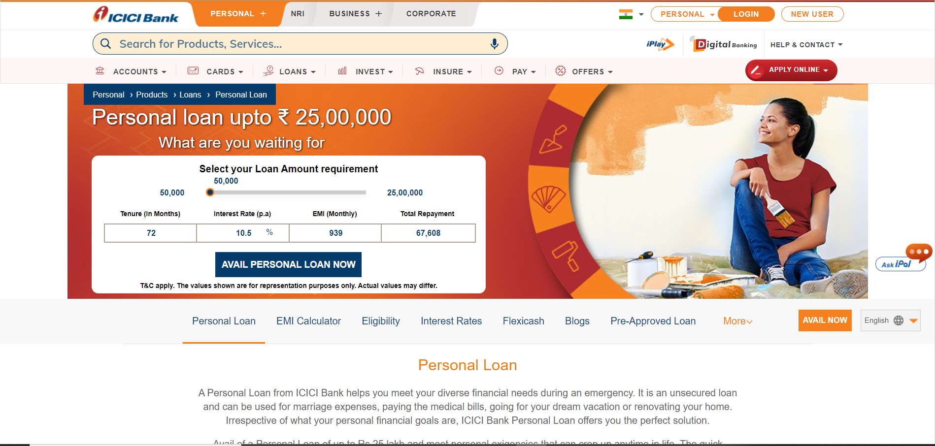 ICICI Personal Loan 2024: Features, Eligibility, Application