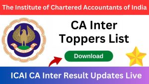 CA Inter Toppers List
