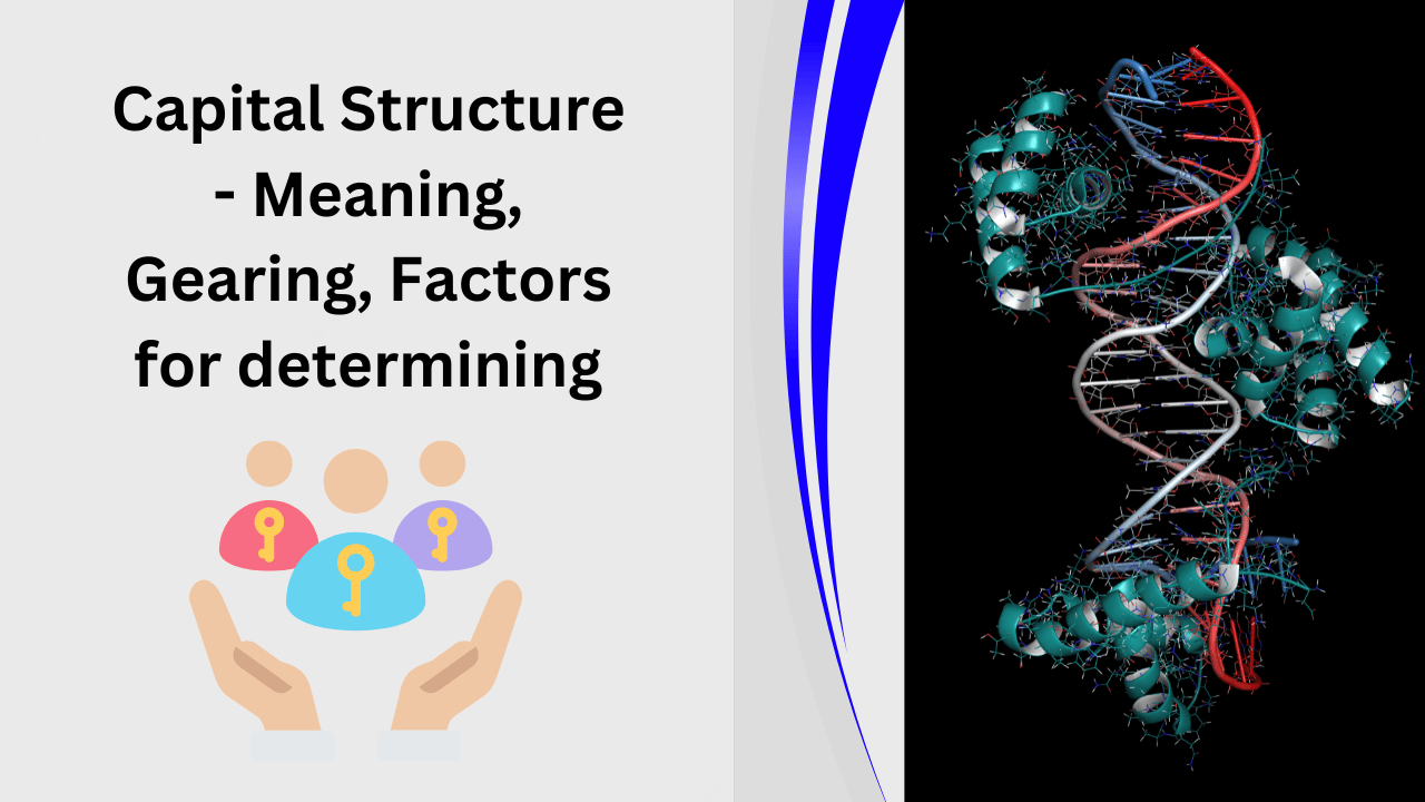 Capital Structure - Meaning, Gearing, Factors for determining