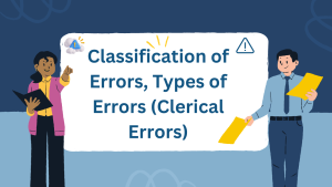 Classification of Errors